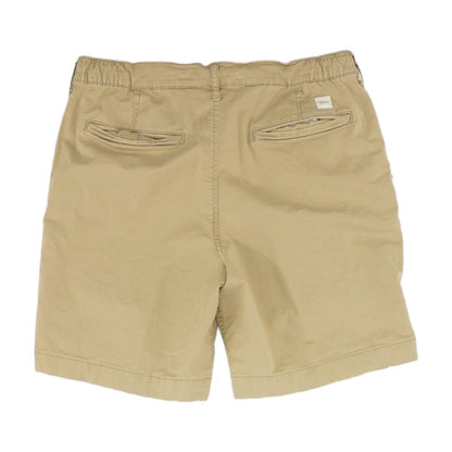 Green Solid Chino Shorts