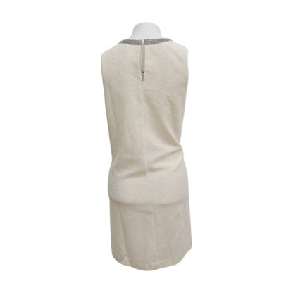 Ivory Solid Mini Dress