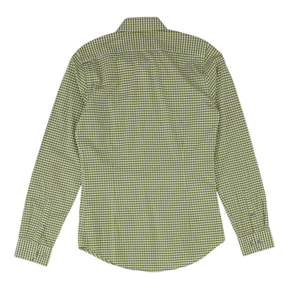 Green Check Long Sleeve Button Down