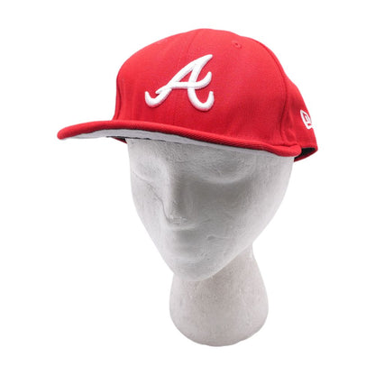 Red Atlanta Braves Flat Bill Hat