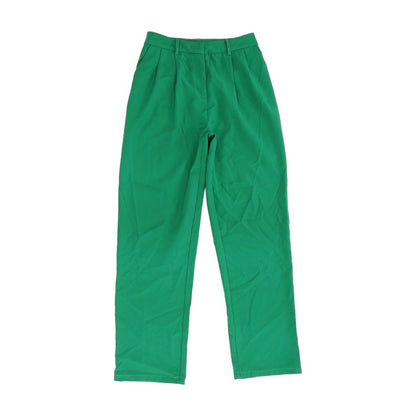 12 Green Solid Pants