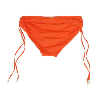 Red Solid Swim Bottom