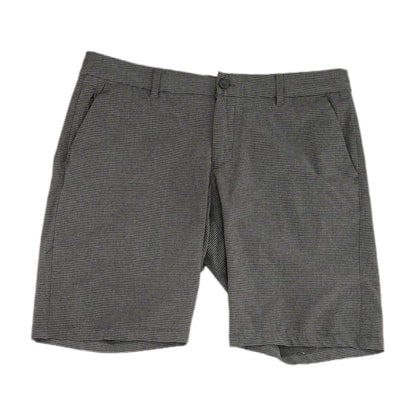 Gray Striped Active Shorts