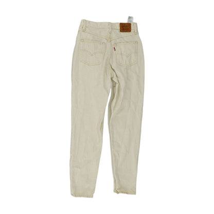 Ivory Solid Mom Jeans