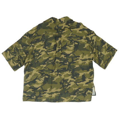 Olive Camo Short Sleeve Button Down
