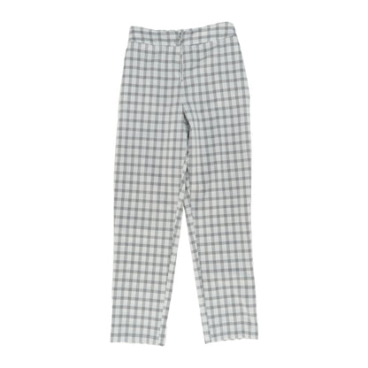 White Plaid Dress Pants