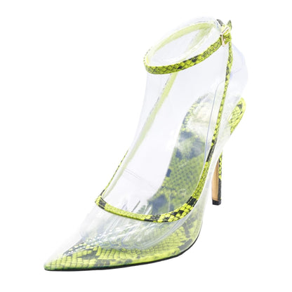 Parlata Green Stiletto Heels