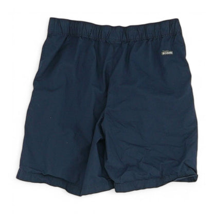 Navy Solid Active Shorts