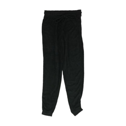 Black Solid Joggers Pants