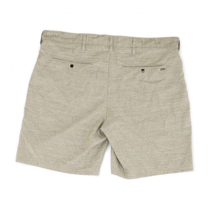 Beige Solid Active Shorts