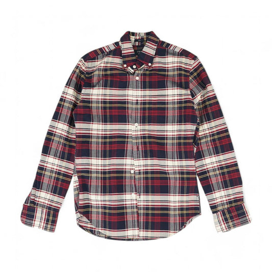 Red Plaid Long Sleeve Button Down