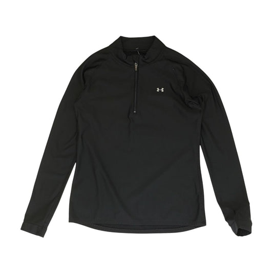 Black Solid 1/4 Zip Pullover