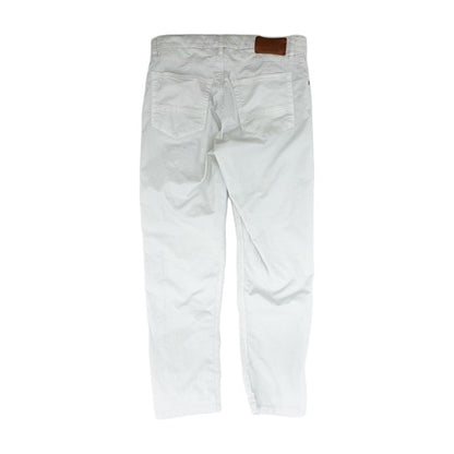 Ivory Solid Five Pocket Pants