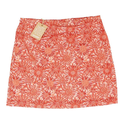 Coral Floral Midi Skirt