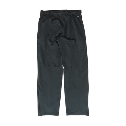 Black Solid Sweatpants Pants