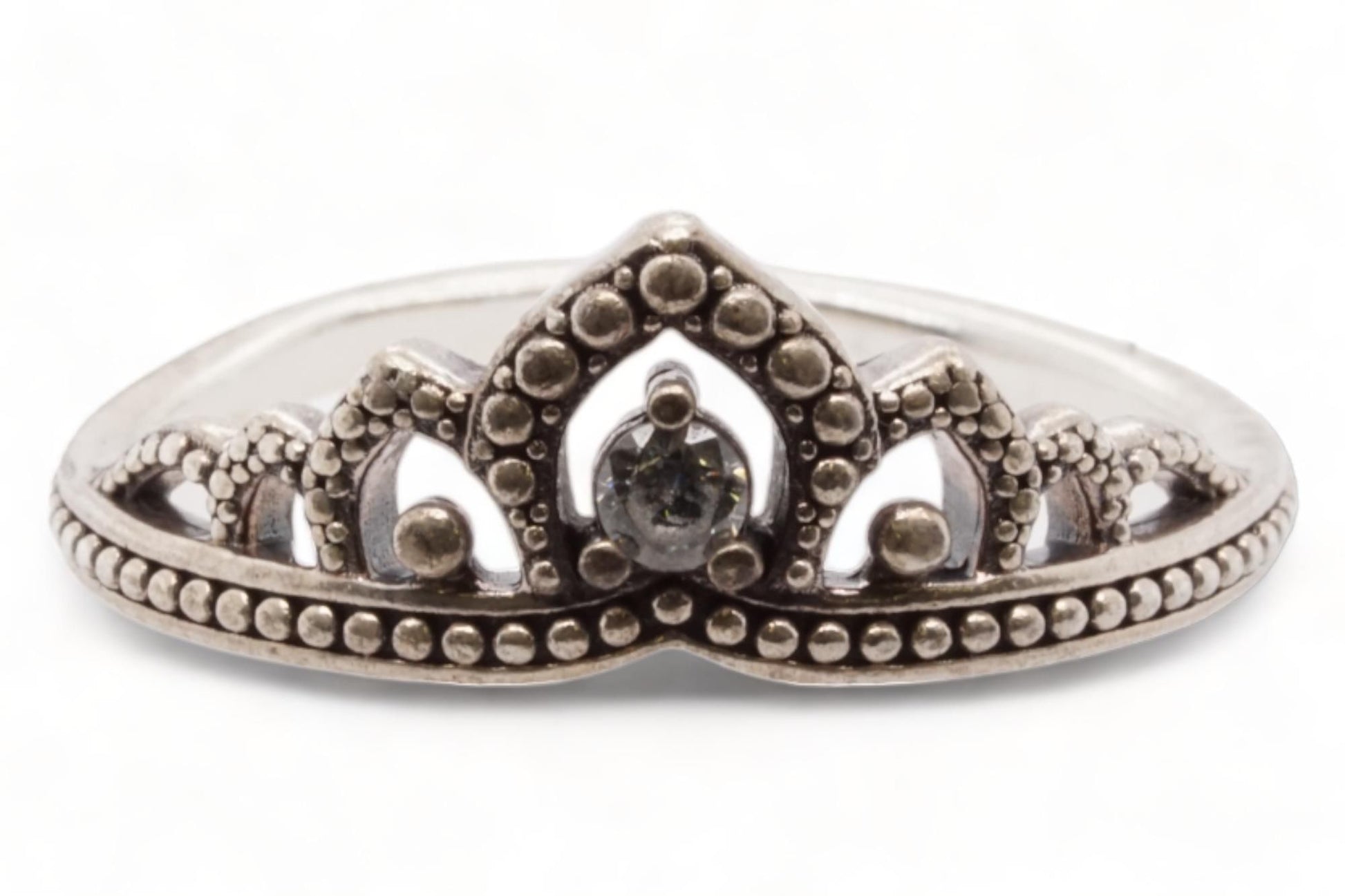 Pandora Regal Beaded Tiara Ring