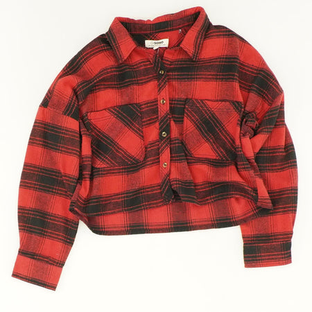 Cropped Flannel Embellished Blouson - Ready to Wear