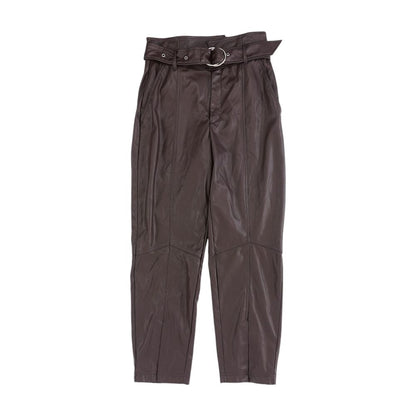 Brown Solid Pants