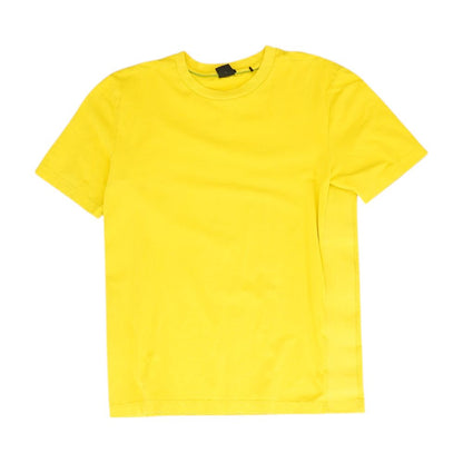 Yellow Solid Crewneck T-Shirt