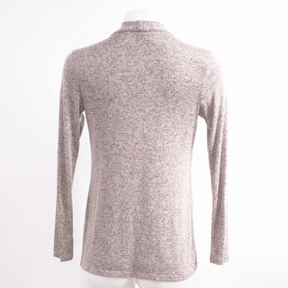 Gray Solid Cardigan Sweater