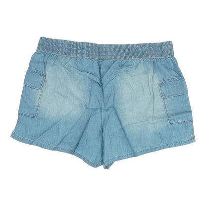 Blue Solid Shorts