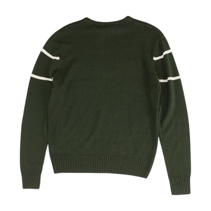 Green Solid Pullover Sweater