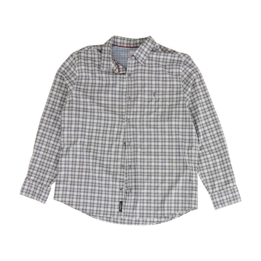 Blue Plaid Long Sleeve Button Down