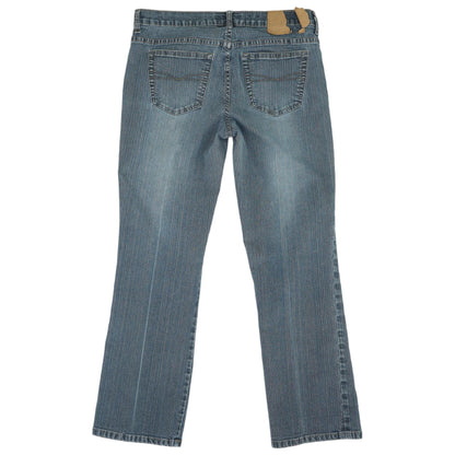 Vintage Blue Solid Flare Jeans