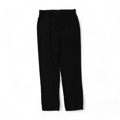 Black Solid Dress Pants