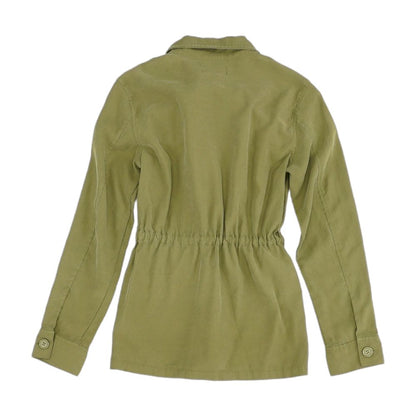 Green Solid Lightweight Jacket