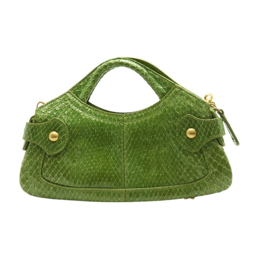 Green Mini Lizard Crystal Embellished Shoulder Bag