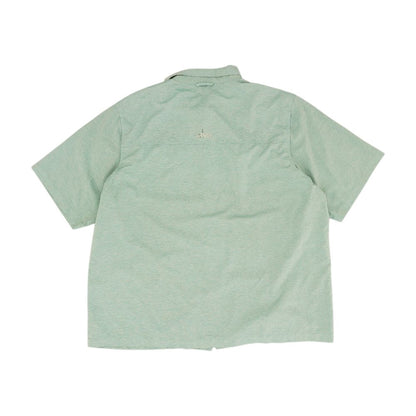 Teal Solid Outdoor Button Down