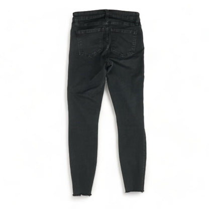 Black Solid Low Rise Skinny Leg Jeans