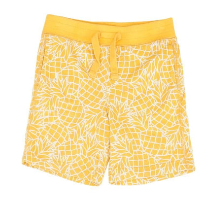 Orange Graphic Active Shorts