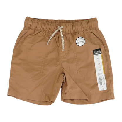 Brown Solid Chino Shorts