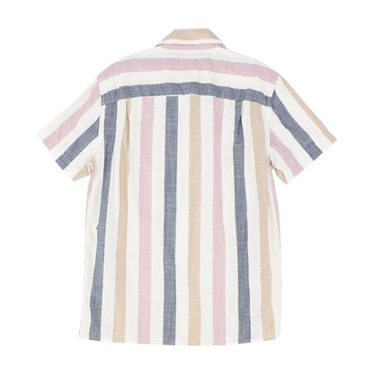 Multi Striped Short Sleeve Button Down