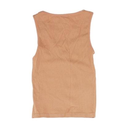 Peach Solid Active Tank