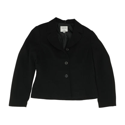 Vintage Black Solid Blazer