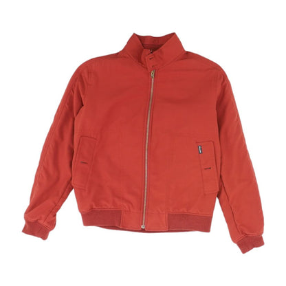 Red Solid Bomber Jacket