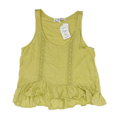 Green Solid Sleeveless Blouse