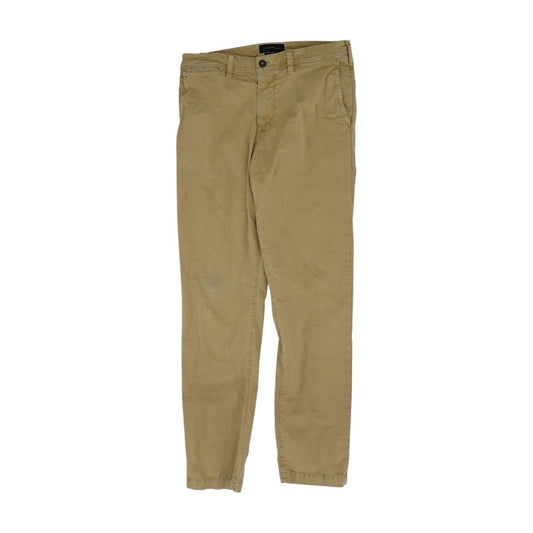 Tan Solid Khaki Pants