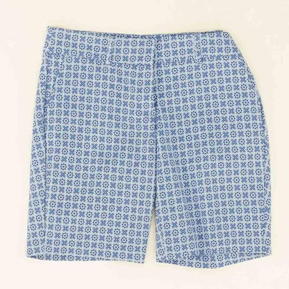 Blue Graphic Chino Shorts