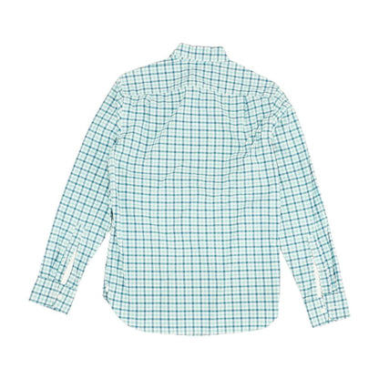 Blue Plaid Long Sleeve Button Down