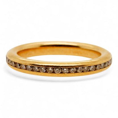 14K Gold Channel Set Diamond Eternity Band