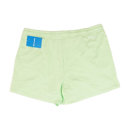 Green Solid Active Shorts