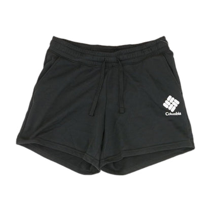 Black Solid Active Shorts