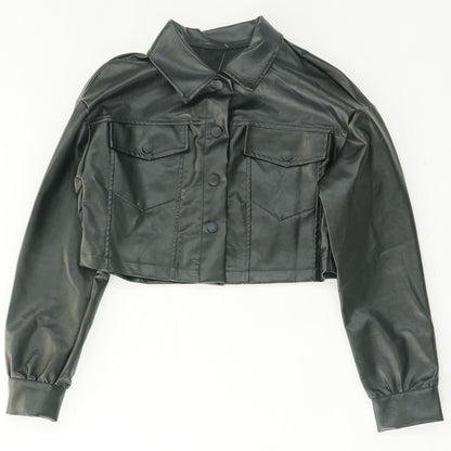 Black Faux Leather Jacket