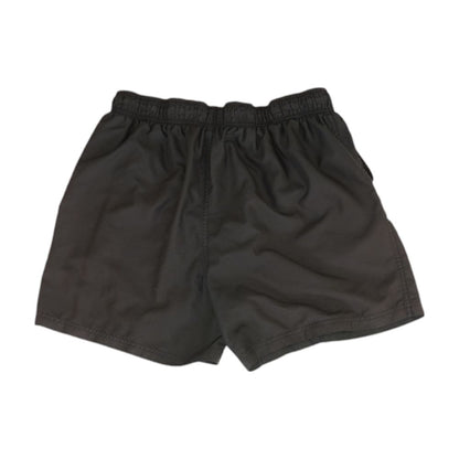 Black Solid Swim Shorts