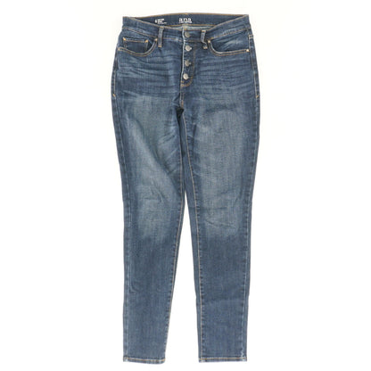 Blue Solid High Rise Jeans