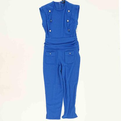 Blue Solid Jumpsuit